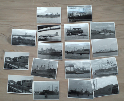 Foto - Konvolut Oldtimer Flugzeug Auto Dampflock Schiffe , 050126-22