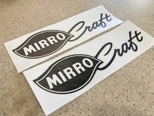MirroCraft Vintage Fishing Boat Decals 12 Bla...