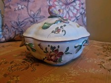 Ancienne Terrine En Faience De L'est, XVIII Ème S 