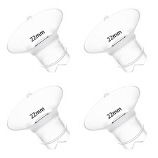 4pc Upgraded 22mm Flange Inserts with Pull Tab and 4pcs-22mm, Transparent