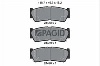 Pagid Bremsbelagsatz Scheibenbremse T1672N FüR Hyundai Santa FÉ 2 CM Starex Bus