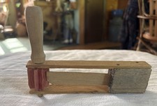 Vintage Working Handmade Wooden Ratchet Noisemaker with Gear WORKS 