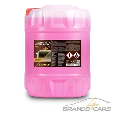 20 L LITER PEMCO ANTIFREEZE 912+ KÜHLERFROSTSCHUTZ (-40) KÜHLFLÜSSIGKEIT ROT - Bild 1 von 4