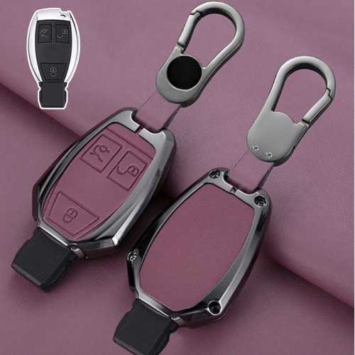 Funda para llave de coche de cuero de aleación de zinc para Mercedes Benz GLK E G SLK A B C M ML - Imagen 10 de 13
