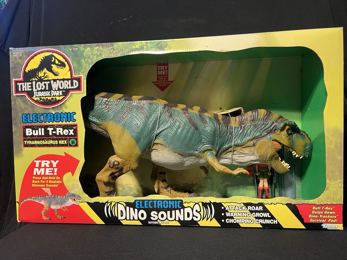 Jurassic Park Lost World Electronic Bull T-Rex Kenner 1996 action