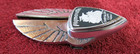 1934 1935 1936 PLYMOUTH GRILLE EMBLEM BADGE 652955 MAYFLOWER CLOISONNE CHRYSLER — photo 3