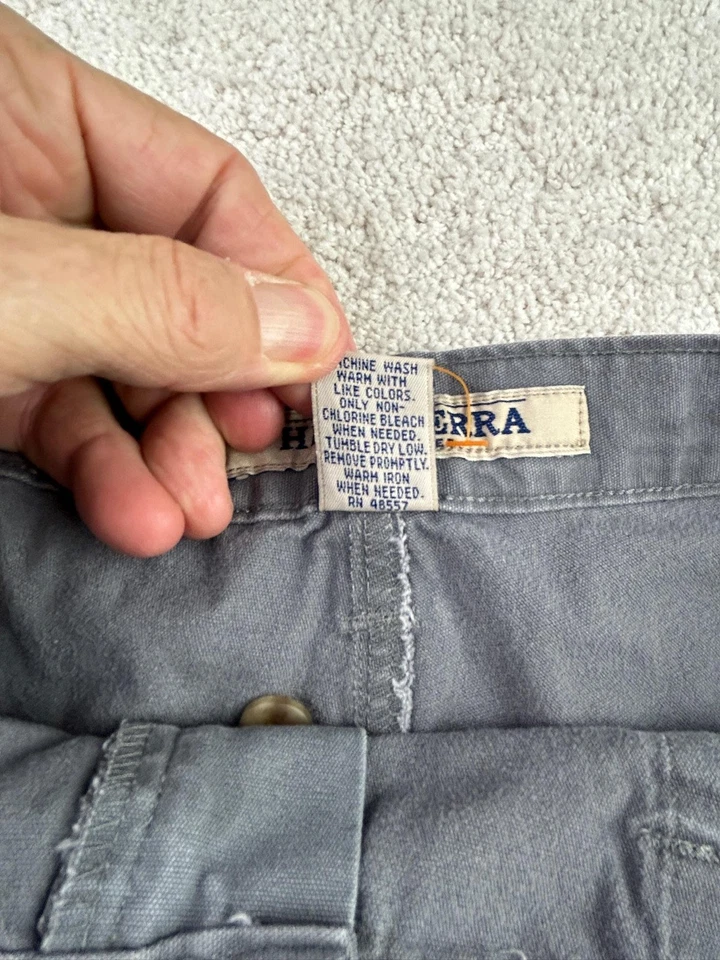 High Sierra 短裤男式 38 灰色货物口袋户外远足实用 Gorpcore — 第 3/4 张图片