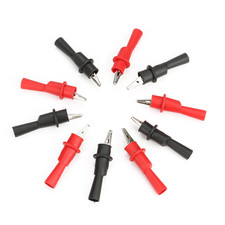 P2008 10PCS Insulation Metal Crocodile Clips Electric Test For Multimeter