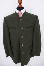 Rofan Trachten Janker Gr.27 Schurwolle Polyester Mix Oliv NEU ohne Etikett