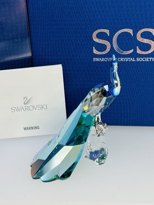 SWAROVSKI Crystal SCS 2013 Peacock Figurine 1145553 MIB