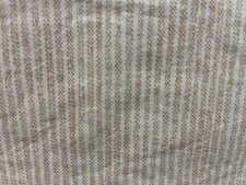 THE COMPANY STORE 100% cotton king duvet cover in goldish beige & white stripes.