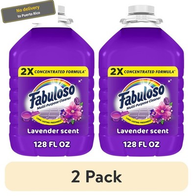 (2pack) 2X Multi-Purpose Cleaner,No Rinse Floor Cleaner,Lavender Scent,128fl oz