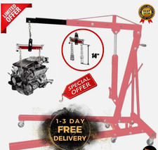Heavy Duty Engine Hoist Leveler Cherry Picker Shop Crane Load Lift Tool 1500 Lbs