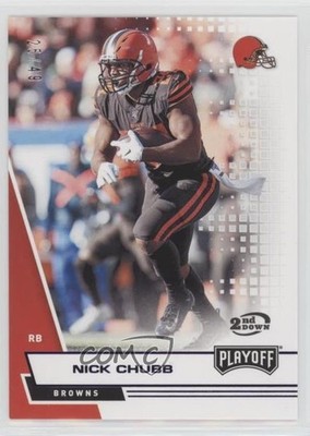 2020 Panini Playoff 2nd Down 25/49 Nick Chubb #41 9o3