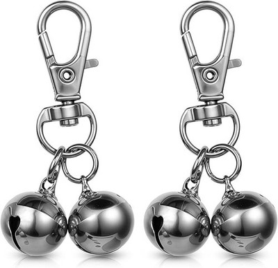 Dog Collar Bell 2 Strings in 4 Pieces Pet Bells for Collar Loud Brass Cat Bells