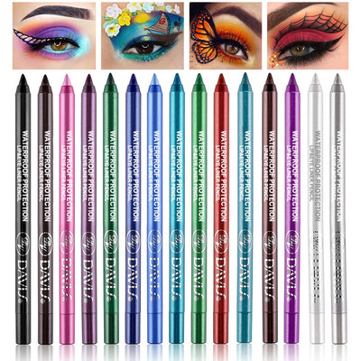 Lemonsac 15PCS Colorful Eyeliner Pen Set, Eye Shadow Pencil, Pearl & Matte Metal