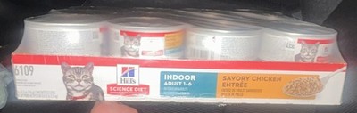 Hill's Science Diet Indoor Adult 1-6 Chicken Entrée Wet Cat Food 24x5.5oz 6109