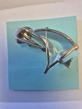 Trifari Sterling 'Alfred Philippe' Jelly Belly Sailboat Pin