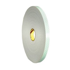 3M 4008 Natural Polyurethane Double Coated Foam Tape, 2" W x 36yd L 1 roll 