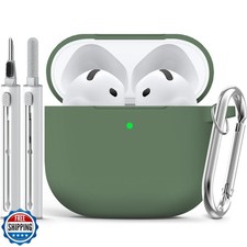 Ljusmicker for AirPods 4 Case Cover 2024 with Cleaner Kit,Soft Silicone Prote