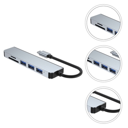 6 Ports USB Hub USB Splitter Video Converter Reader für Laptop Computer USB Hub - 第 3/12 張圖片