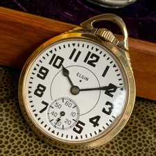 1943 Elgin Grade 478 B.W. Raymond 16S 21 Jewels Railroad Pocket Watch