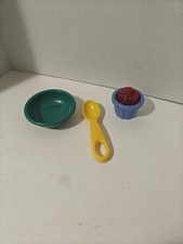 Play Food Authentic Fisher Price Jello Rare With Bowl And Spoon From Stir It Up