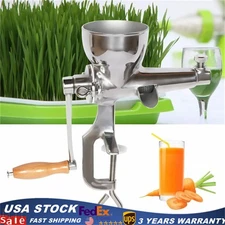 Hand crank grinder Manual Wheat Grass Juicer Hand Juicer For Fruit Vegetable