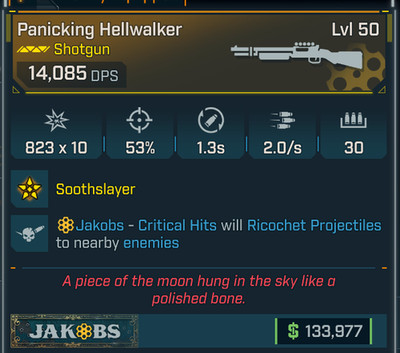 Borderlands 4   MODDED   Hellwalker Shotgun 14k DPS 30 Mag   Lvl 50   PS PC XBOX