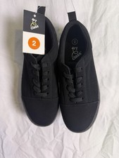 Art Class Kids Garrett Lace up Sneakers Black Size 2 NWT