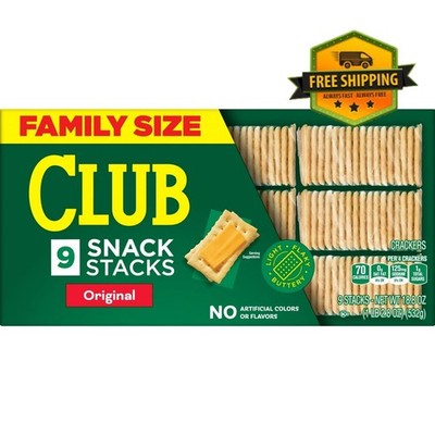 Club Snack Stacks Original Crackers   9-Count Lunch Snacks