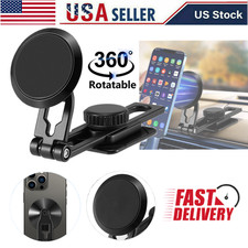Foldable Magnetic Car Phone Holder 360  Rotation Telescopic Arm Dashboard Mount