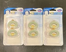 Gerber First Essentials 3 2-pk SOFT CENTER Pacifiers BPA Free latex 0m Green
