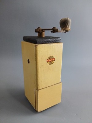 Alte Leinbrocks Mokka Ideal Kaffeemühle DEKO Vintage Kaffee Holz 20er/40er Jahre