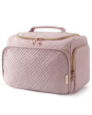BAGSMART Reise Kulturbeutel für Damen, groß weit geöffnet Kosmetik Make-up