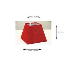 Sorpetaler Lampenschirm Freestyle Eckig Natur rot SSM35.240
