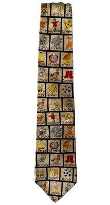 Museum Artifacts Tie - 100% Silk - Spanish Theme - EPOC