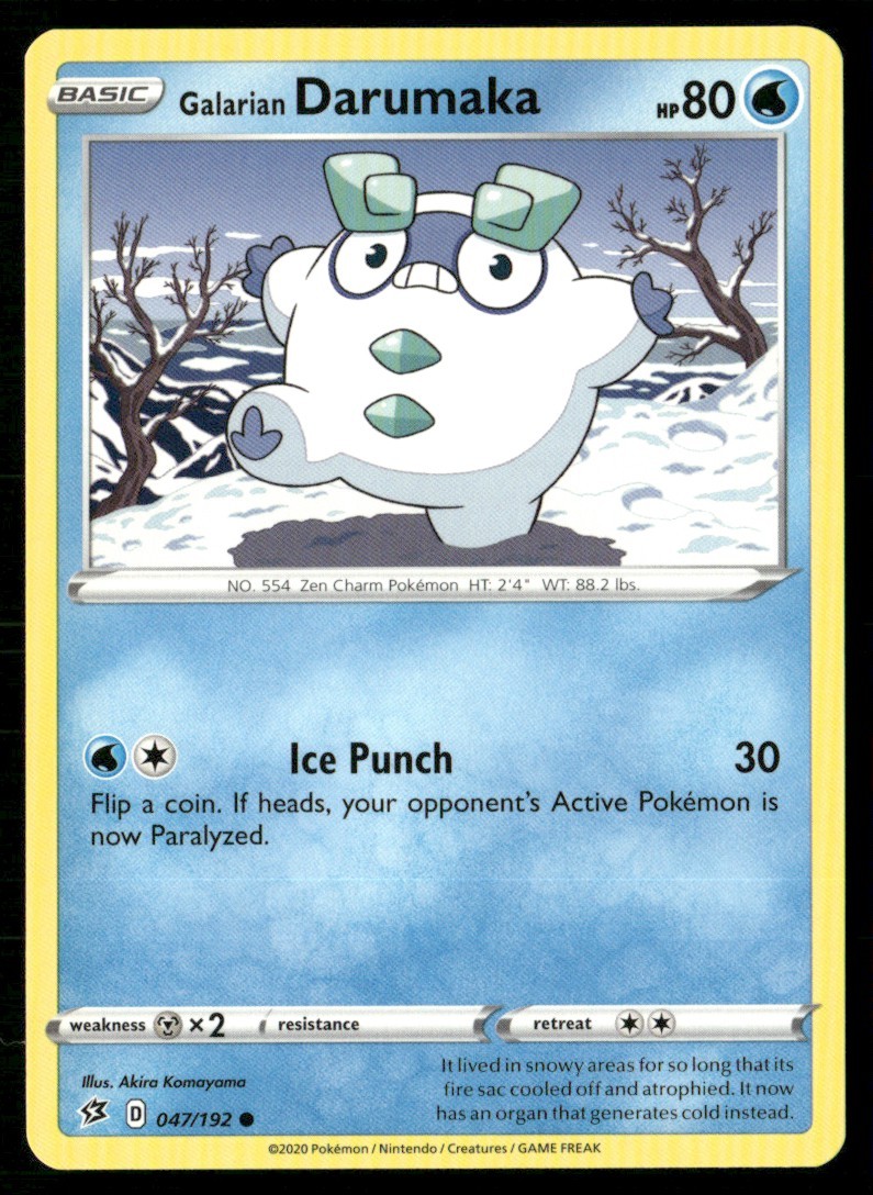 2020 Sword & Shield - Rebel Clash Galarian Darumaka Basic/Common #47