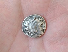 Griechische Münze Alexander the Great Silver Drachm with Zeus Seltene