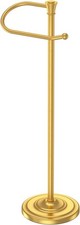 Toilet Paper Holder Standing, 25  H Stainless Steel Brass Gold Toilet Paper