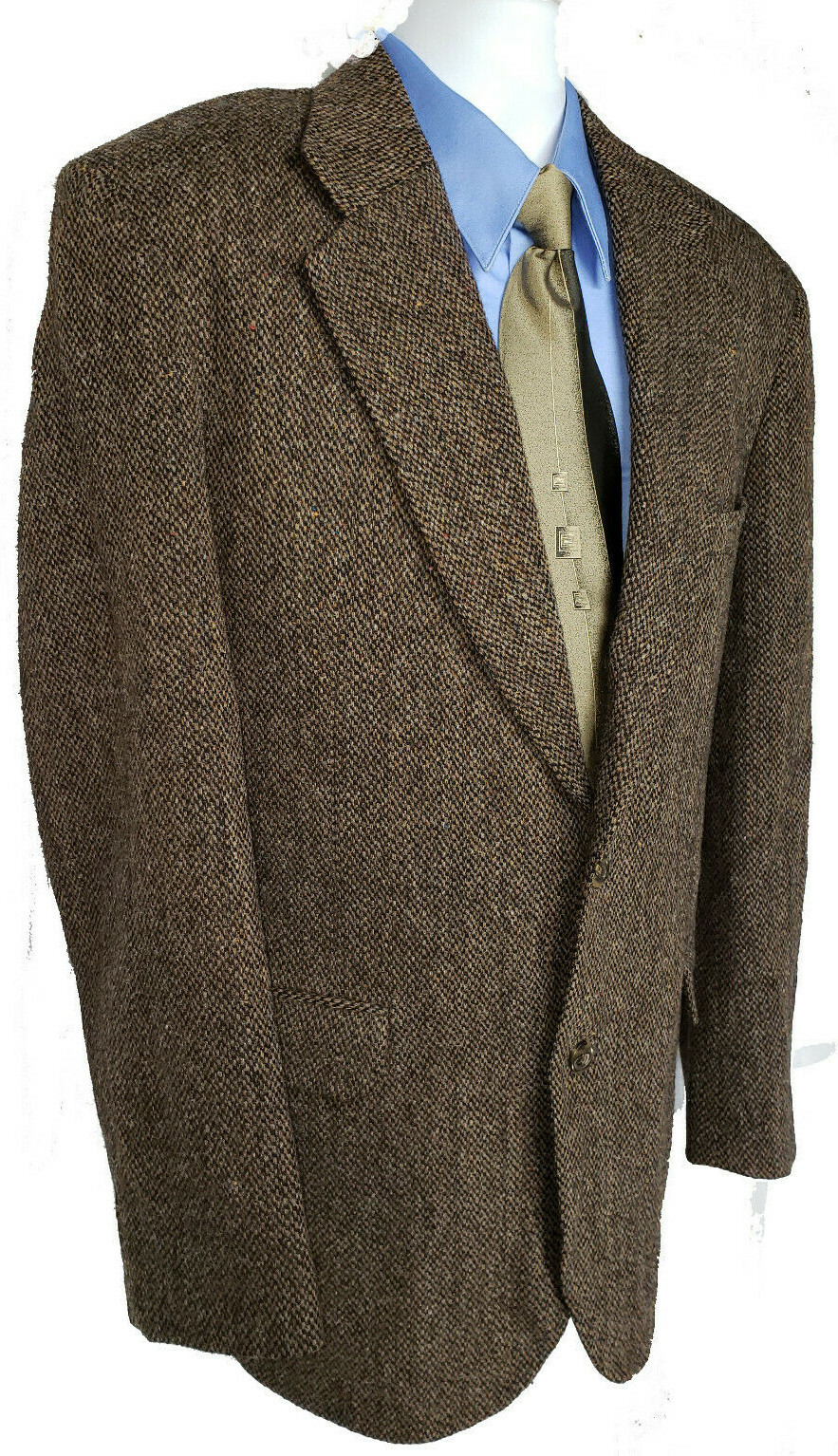 Branford & Taylor HARRIS TWEED Mens Jacket Blazer Bro… Gem