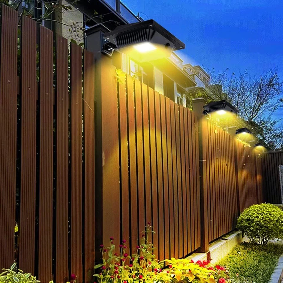 6x Solar Powered Lamp Light Sensor 40LED Outdoor Garden Yard Security Wall Light - Image 3 of 4