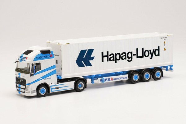 Herpa 314848 - Volvo Fh Gl. Xl Container-Sattelzug - Wiek / Hapag Lloyd. 1:87-image
