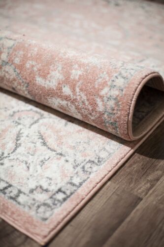 Rugs America Hailey Hy50b Transitional Vintage Pink Luxurious Feel Area Rug - Picture 5 of 8