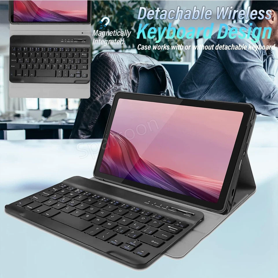 Detachable Keyboard Mouse Smart Case For Lenovo Tab M9 9" 2023/M8 4th 8" Tablet - Image 4 of 4