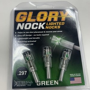 Glory Nock Lighted Nocks .297 Green - 3pk GN-3213- Item 1134