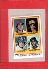 1978 Topps #705 Dave Bergman/Miguel Dilone/Clint Hurdle/Willie Norwood  ID:61782
