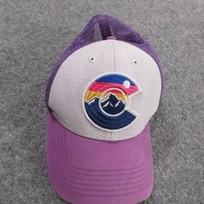 Colorado Limited Hat Purple Mesh Snapback Trucker Cap Patch Logo Outdoor Hiking