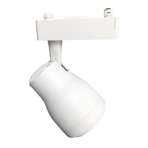 Faretto LED a binario MONOFASE 30w orientabile e cono di luce regolabile BIANCO - Immagine 3 di 4