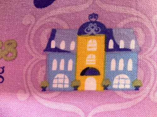 Disney PRINCESS SOFIA Princess in Training Purple cotton fabric 25" wide by 16" - Picture 6 of 7
